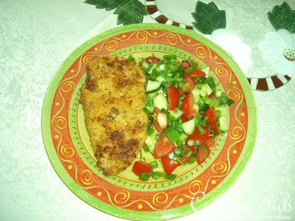 Курица в ореховой панировке