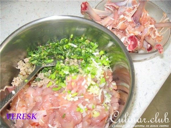 Фаршированные куриные ножки