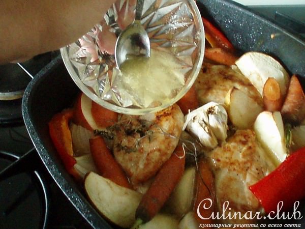 Курочка в медовой корочке