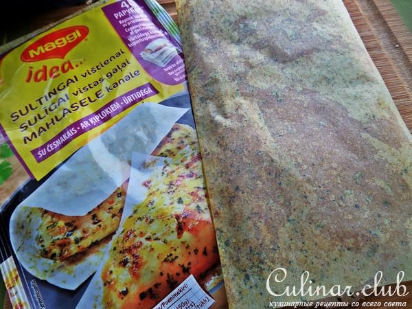 Курица с гарниром из брокколи и чечевицы