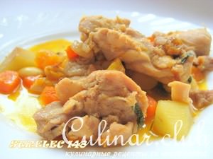 Di pollo con frutta in siciliano     -