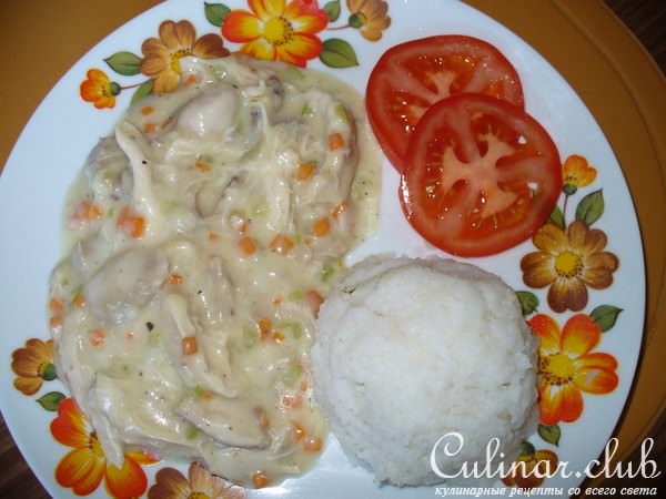 Фрикассе из курицы ( вариант)