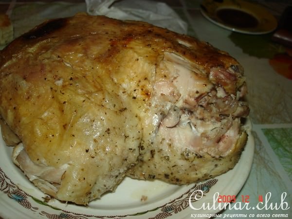 курица в соли(способ приготовления)