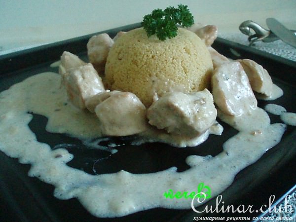 Курочка в сливках с кардамоном