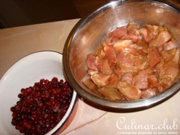 Индейка с клюквенным соусом