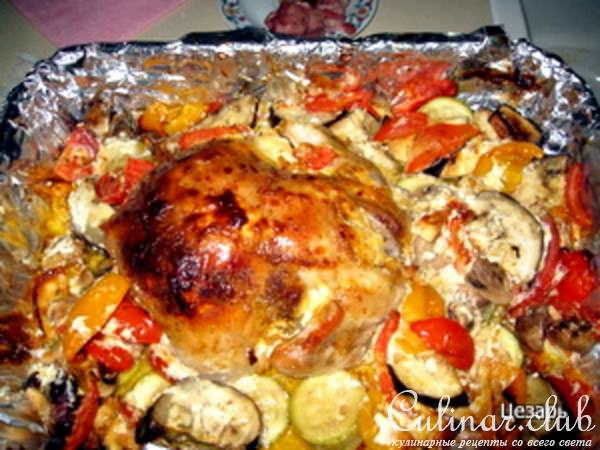 Курица с овощами