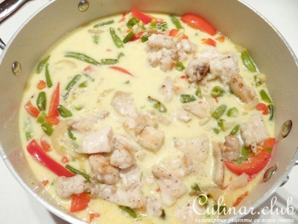Куриное карри с арахисом 