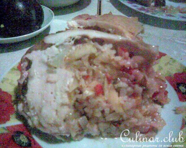 Фаршированная курица "Осенняя щедрость"