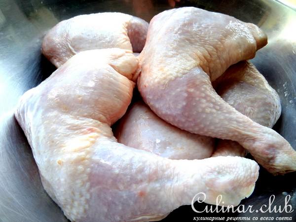 Куриные окорочка,запечённые на соляной основе