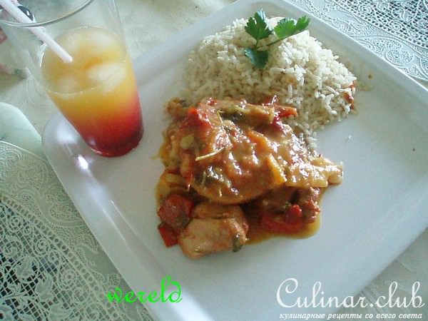 Tequila sunrise chicken, или Восход солнца с текилой и курочкой