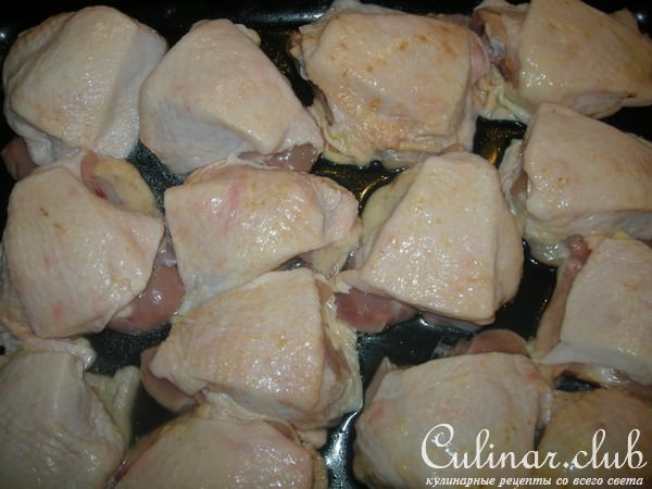 Куриные бёдра с сыром