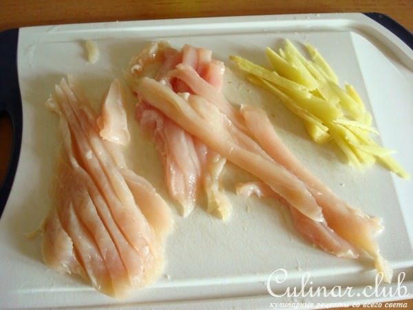 Гречневая лапша с курицей в кокосовом молоке