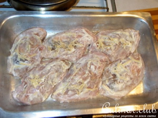 куриные грудки фаршированные, запеченные (вариант)