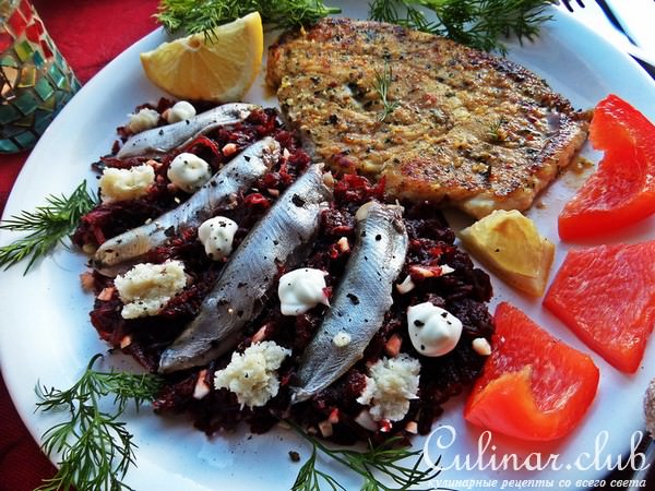 Свекольный гарнир к курочке