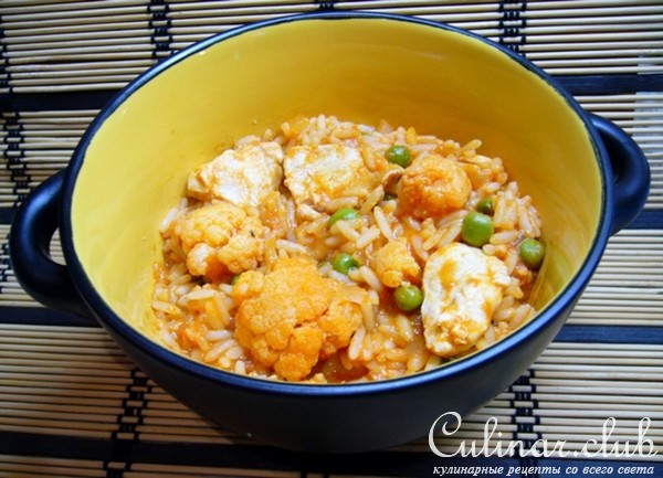 Карри из курицы с рисом 