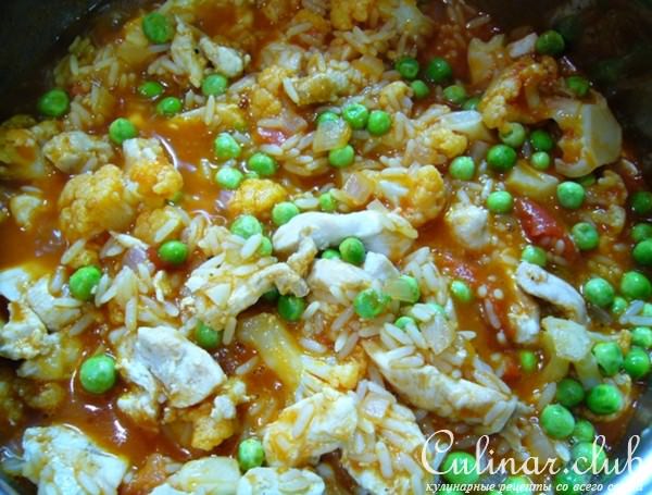 Карри из курицы с рисом 