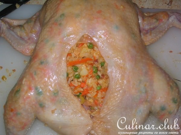 Курочка фаршерованая (без костей)