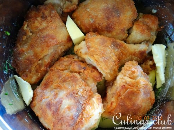 Ароматная курочка со сливочным картофелем