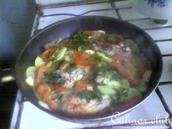 Курочка с овощами