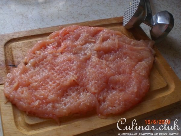 Куриная грудка с соусом из манго и яблок