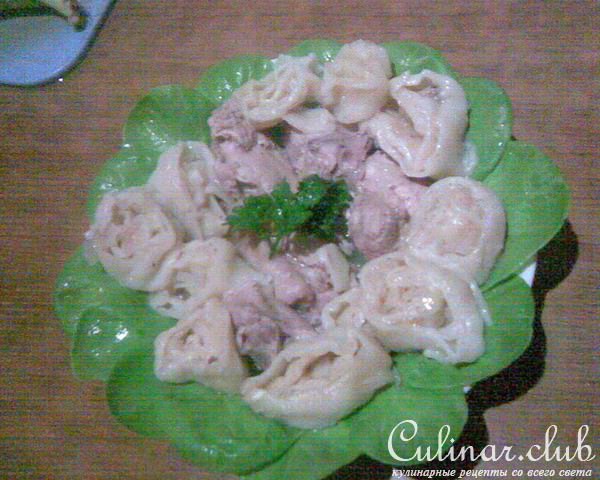 Курица со штруделями