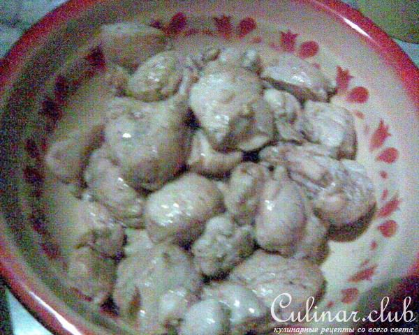 Куриная грудка, запеченная в сливках с капустой