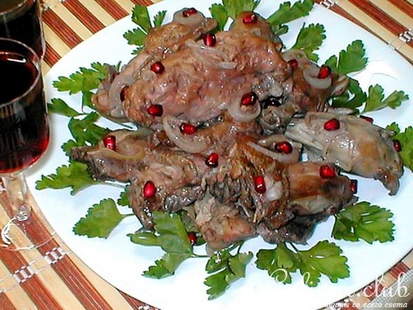 КУРИЦА В ГРАНАТОВОМ СОУСЕ 
