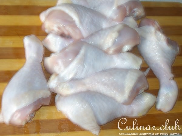 Куриные голени с начинкой
