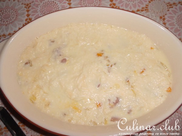 Запеканка с курицей и овощами