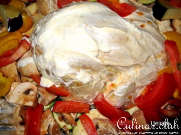 Курица с овощами