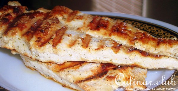 куриная грудка гриль с соусом