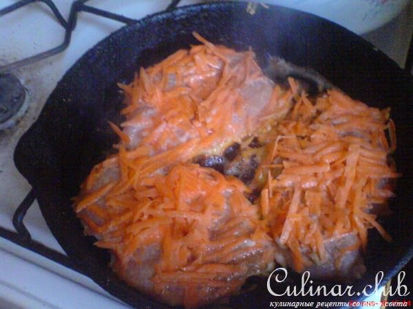 Куриный шницель в морковной шубке