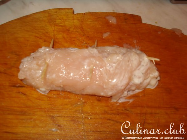 Куриные роллы с морковной лапшой