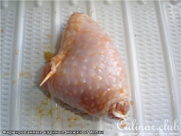 Фаршированные куриные голени
