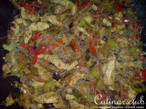 Мясо-овощное ассорти в воке(вариант)
