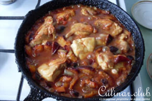 Курица со сливовым чатни