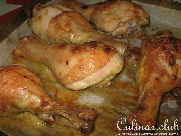 Курица в майонезно - горчичном соусе