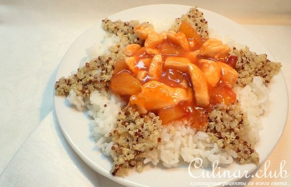 Филе цыпленка с соусом и Звездный час киноа!