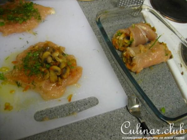 рулетики из куриного филе