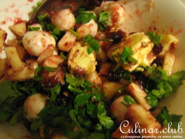 Цыпленок, начиненный моцареллой, под КЛЮКВЕННЫМ СОУСОМ Darbo