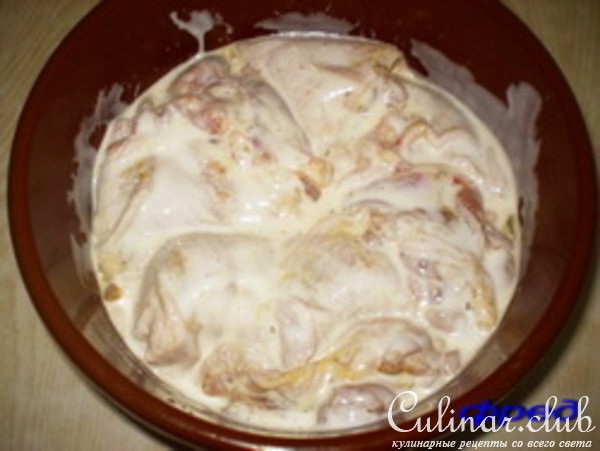 Курочка с розмарином и белым вином (вариант)