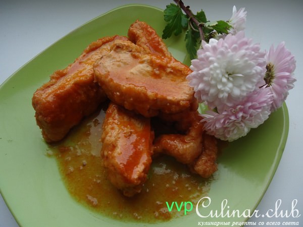 Курица в кисло-сладком соусе