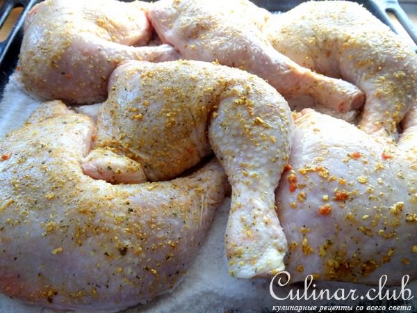 Куриные окорочка,запечённые на соляной основе