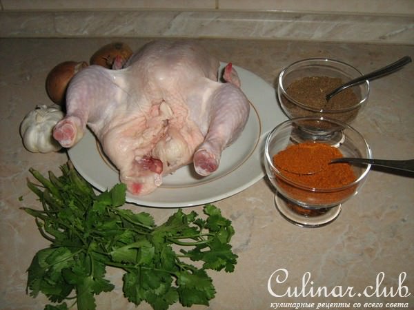 Курица с шафраном