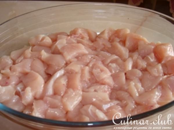 Куриное филе запеченое с фруктами