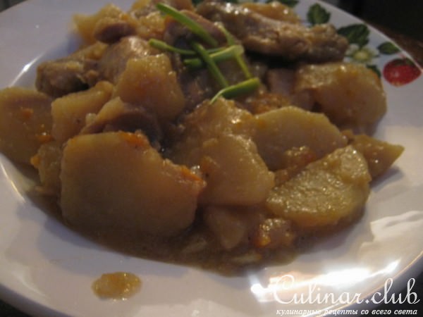 Курица с картофелем и грибами под соевым соусом Kikkoman 