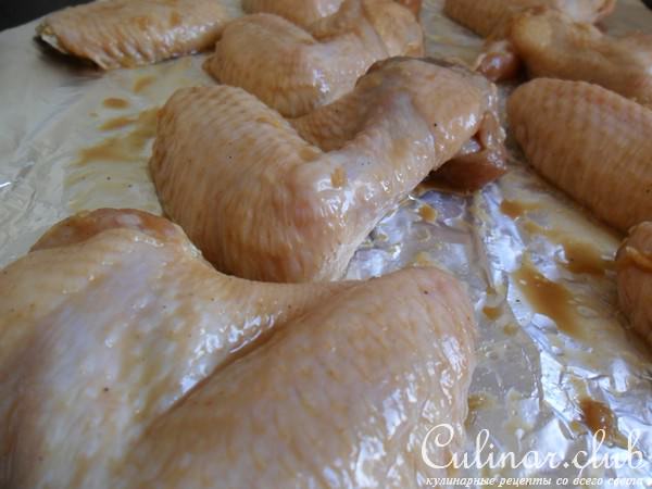 Запечённые куриные крылья