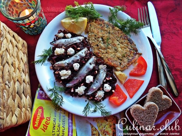 Свекольный гарнир к курочке