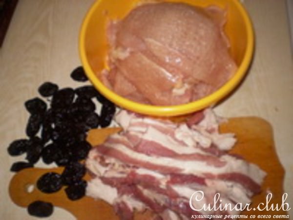 куриные рулеты с черносливом