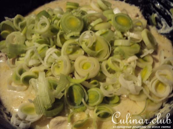 Кокки-ликки (курица с пореем в сливках)